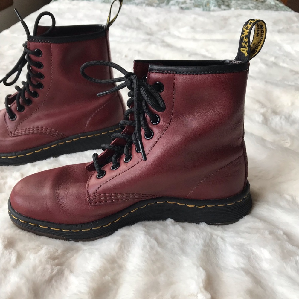 Maroon Doc Martens